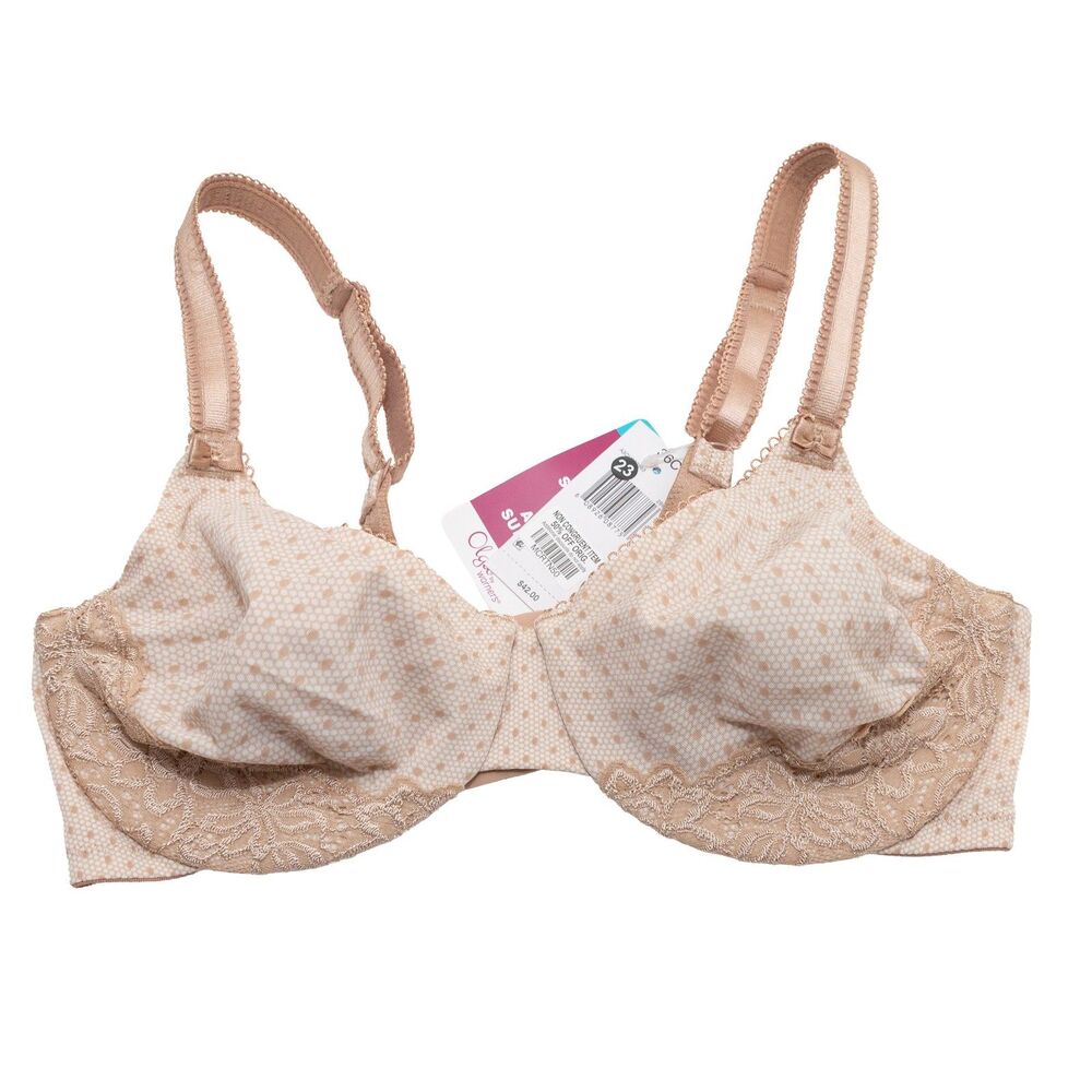 Olga by Warners 36C Women's Underwire Supreme Lift Comfort Back Bra Nude Beige
